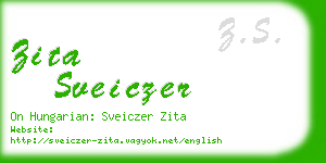 zita sveiczer business card